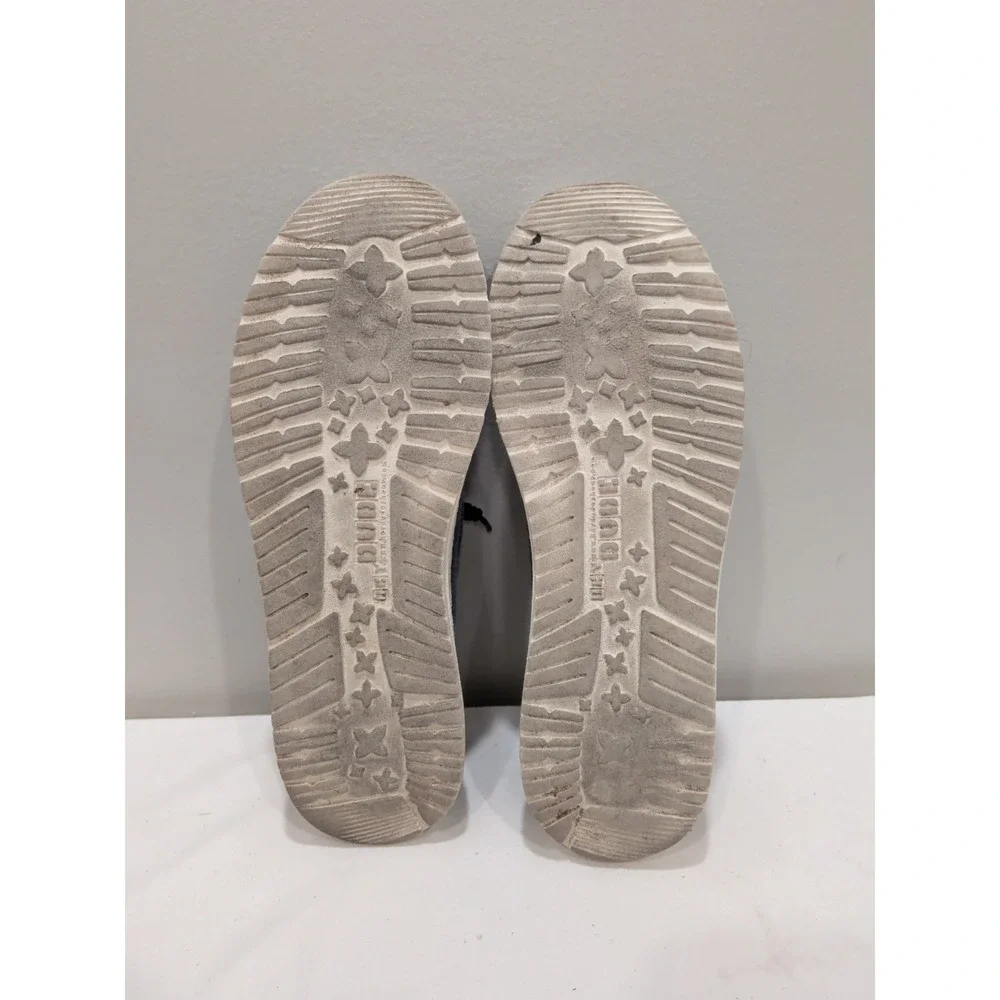 Hey Dude Women's Size 10 EU 41 Wendy Chambray Navy White Shoes Slip on Loafer
